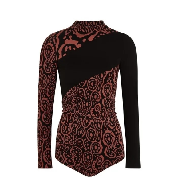 WOLFORD PIOSON DART LONG BODY SUIT SIZE XS NWB - Picture 3 of 3